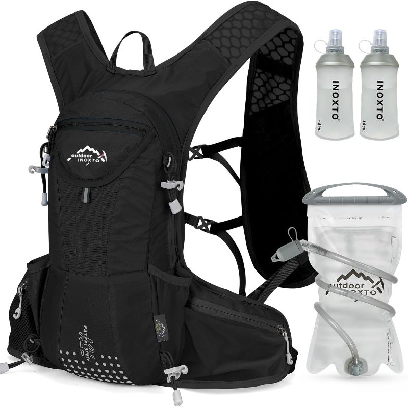 Photo 1 of Hydration Pack Backpack, Lightweight Water Backpack with 2L Leakproof Hydration Bladder Daypack for Men Women,Running Hydration Vest for Outdoor Trail