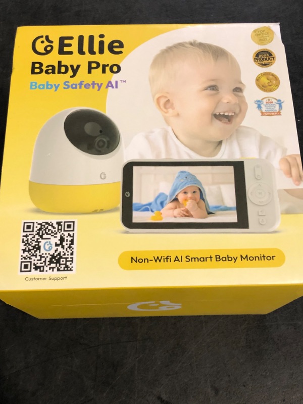 Photo 1 of Ellie Pro Baby Monitor with Camera and Audio,5'' IPS 2K UHD Resolution,6000mAh Battery, Remote Pan-Tilt-5X Zoom, 2-Way Talk,No WiFi, Night Vision, Virtual Fence, Breathing Detection and 1000ft Range