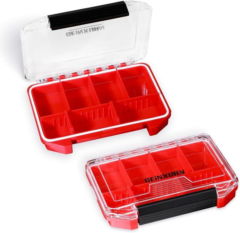 Photo 1 of IPX4 Waterproof Small Storage Parts Organizer, Small Parts Case with Removable Dividers, Screwdriver Bit Set Box