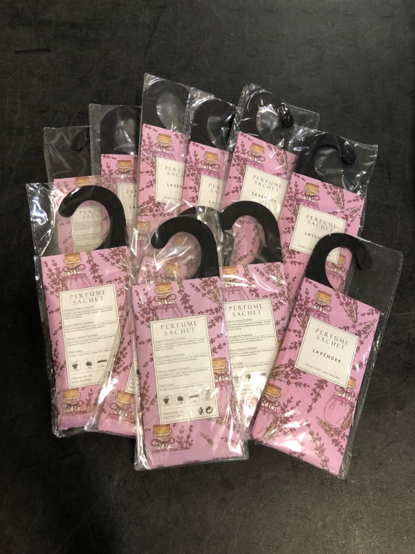 Photo 1 of Large 12 Packs Lavender Hanging Closet Deodorizer Air Freshener Long Lasting Scented Sachets Smell Goods for House