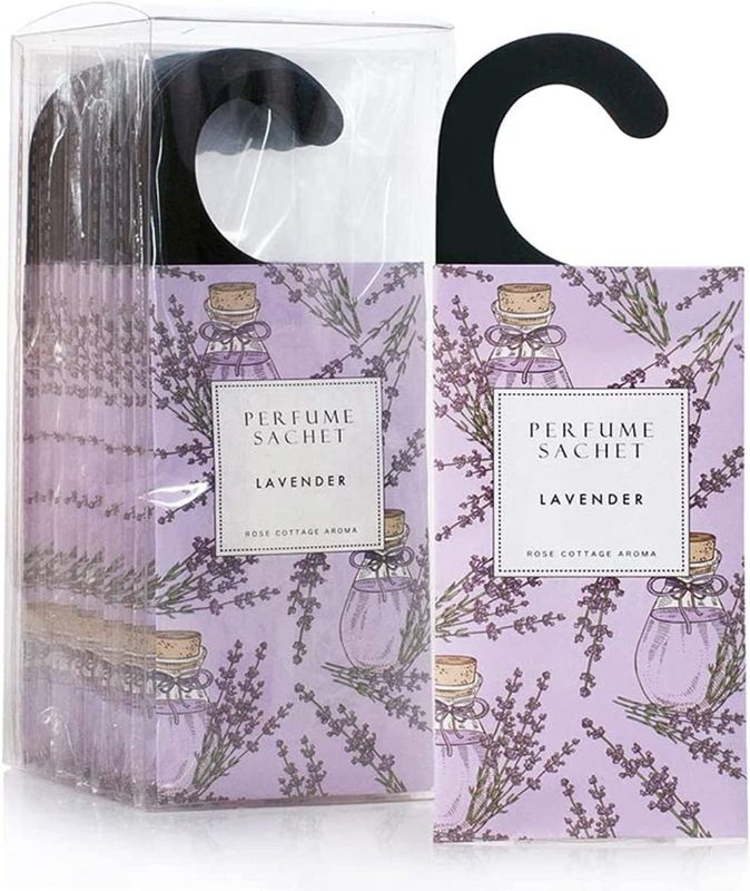 Photo 1 of Large 12 Packs Lavender Hanging Closet Deodorizer Air Freshener Long Lasting Scented Sachets Smell Goods for House