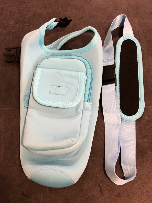Photo 1 of Carrier Bag with Phone & Flap Pockets Accessories for Stanley 40/30oz Tumbler with Handle, Insulated Neoprene Cup Holder Carrier Bag w/Shoulder & Handheld Strap Fits Stanley Cup Accessories