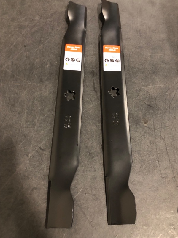 Photo 1 of 42 Inch Mower Blades for Craftsman LT1000 LT2000 T110 YT3000 138971 532138971 Poulan Pro 42" Deck Riding Mower Lawn Tractor PP19A42 Husqvarna YTH18542 (5 Point Star)