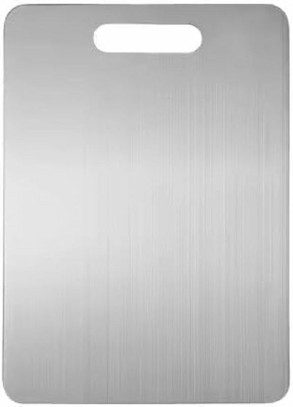 Photo 1 of Stainless Steel Cutting Board I Metal cutting board I Cutting board I Stainless steel chopping board I Titanium cutting board I 304 Stainless Steel