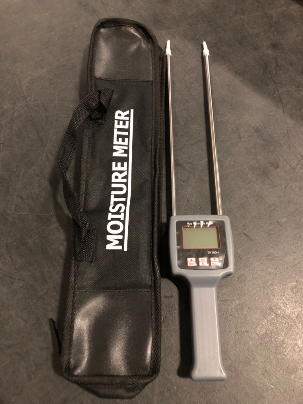 Photo 1 of TK100H Portable Hay Moisture Meter for Cereal Straw,bran, Forage Grass, Leymus chinensis, Emperor Bamboo Grass, Testing Fibre