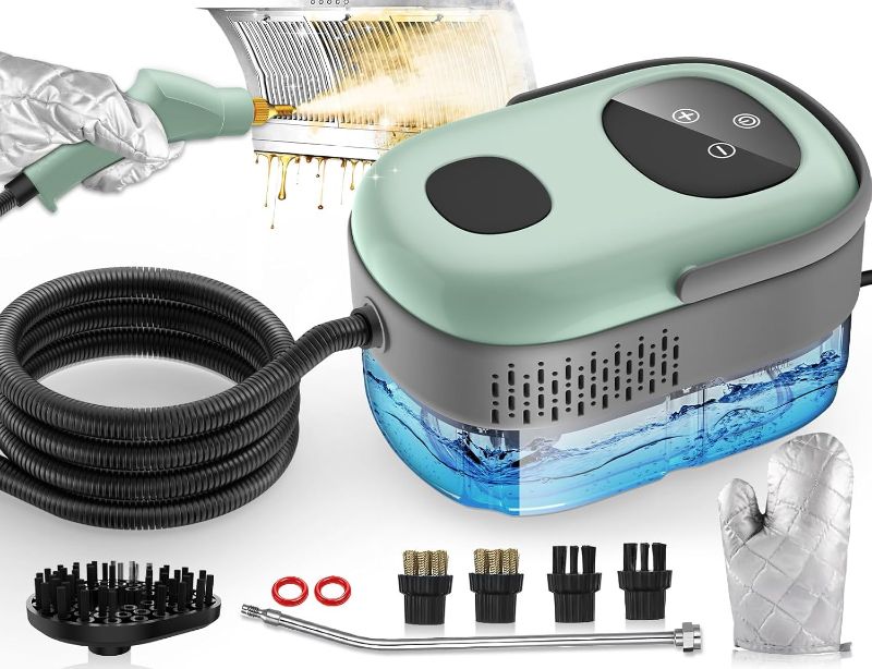 Photo 1 of Steam Cleaner, 2500W High Pressure Steam Cleaner for Home, 10s Fast Heat-Up, Chemical-Free Steamer for Cleaning with 6 Steam Levels, 37.2oz Tank, Handheld Steam Cleaner for Car, Grease, Grout, Tile