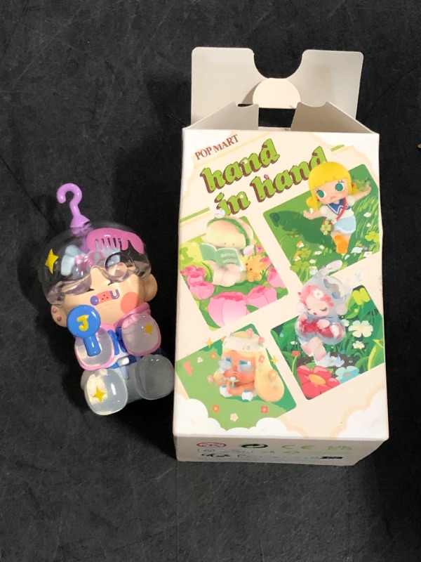 Photo 1 of POP MART Hand in Hand Series Figures Blind Box Figures, Random Design Action Figures Collectible Toys Home Decorations, Holiday Birthday Gifts for Girls and Boys, Single Box
