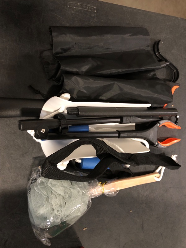 Photo 1 of 6 In 1 Hip Kit, Knee Back Surgery Hip Replacement Recovery Kit With 32" Grabber Reacher Tool,Sock Aid Device for Seniors,Shoe Horn Long Handle & Dressing Stick,Leg Lifter,Bath Sponge,Storage Bag