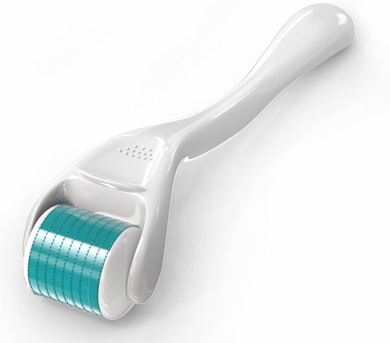 Photo 1 of Derma Roller for Hair Beard Facial Skin Face Body Scalp 540 Titanium Microneedle for Men Women 0.25mm Cosmetic Beauty Instrument for Home Use with Storage Case