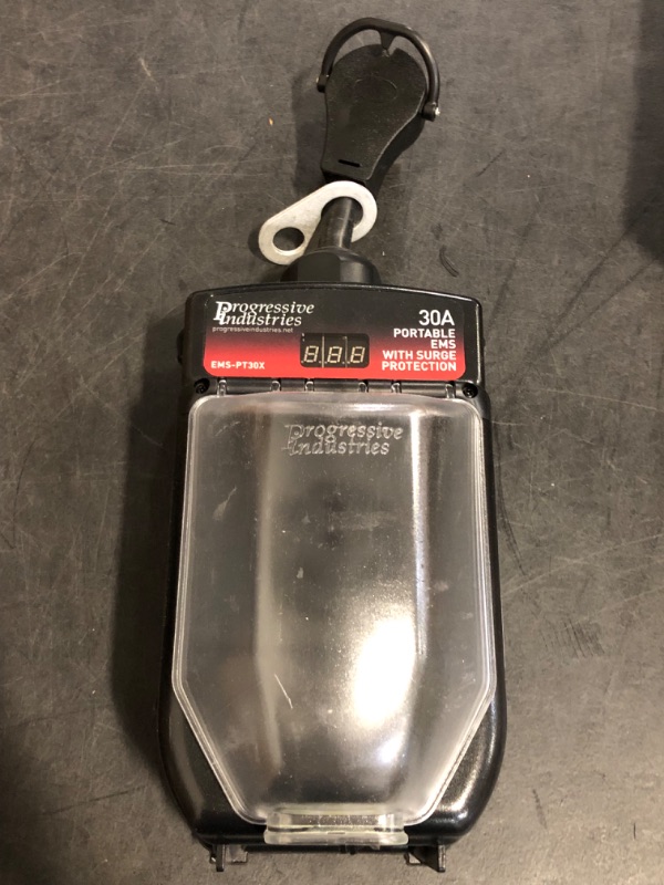 Photo 1 of Progressive Industries Portable RV Surge Protector, 30 Amp EMS with Integrated Display, Fault Detection, and All Weather Shield Assembly - EMS-PT30X