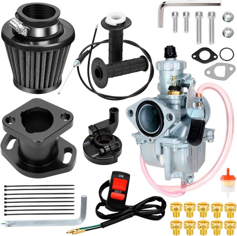 Photo 1 of FVRITO Mini Bike 212cc Carburetor Throttle Cable Assembly Jets Kit for Predator 212 196cc 224cc Coleman CT200U BT200X CT200U-EX RB200 Baja Warrior MB200 Axis M200 KT196 Go Kart Performance Parts