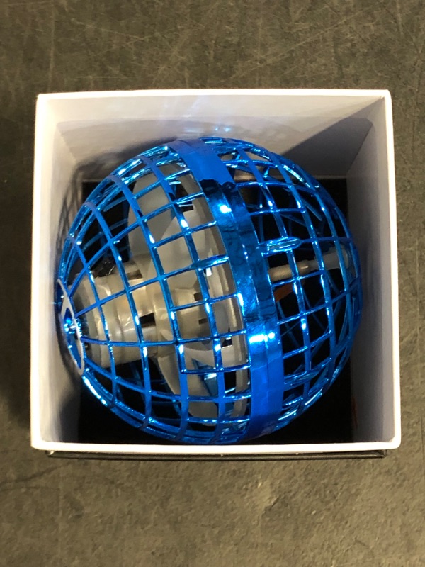 Photo 1 of Flying Orb Ball (Blue, 2025 Upgraded) with Dazzling Lights, Magic Hover Spinner, Cool Boomerang Drone, Floating Cosmic Globe, Kids Toys Gifts for 6 7 8 9 10 Year Old Boys Girls