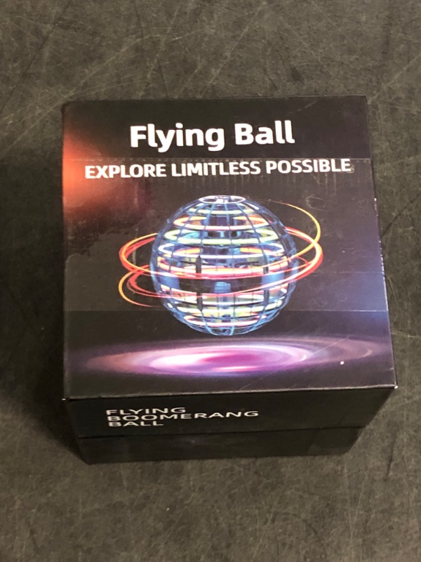 Photo 1 of Flying Orb Ball (Blue, 2025 Upgraded) with Dazzling Lights, Magic Hover Spinner, Cool Boomerang Drone, Floating Cosmic Globe, Kids Toys Gifts for 6 7 8 9 10 Year Old Boys Girls