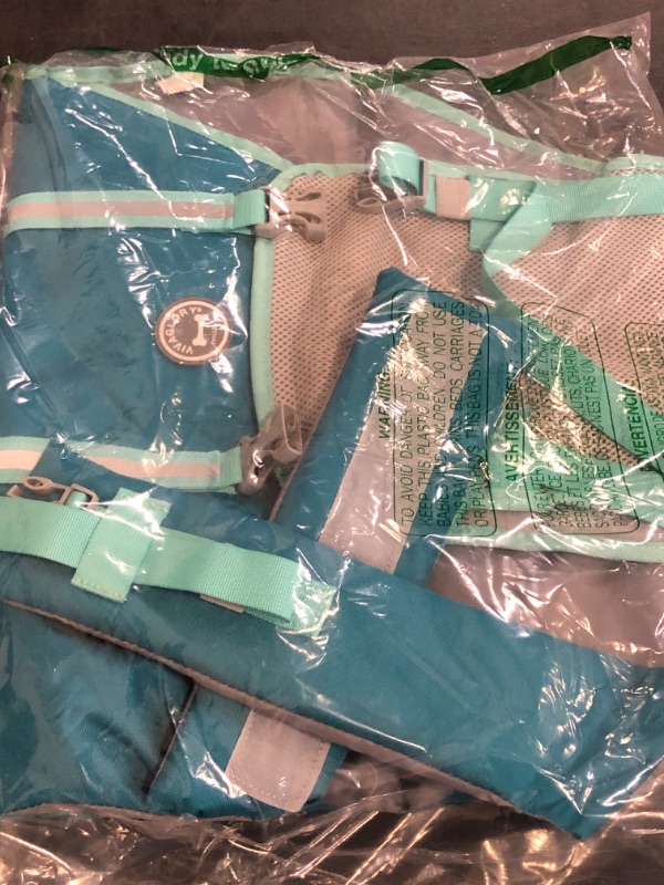 Photo 1 of VIVAGLORY Rip Stop Dog Life Vest, Swimming Vest with Handle, Buoyancy for Doggy Puppy, Dog Life Jacket for Swimming & Boating, XS, Turquoise