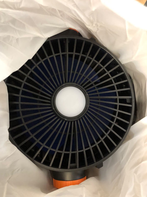 Photo 1 of Camping Fan - Rechargeable Portable Battery Powered Camping Fans for Tents with LED Light, Power Display, Timers & 360° Hanging Hook, Ultra Quiet USB Personal Tent Fan for Fishing Travel Home Office