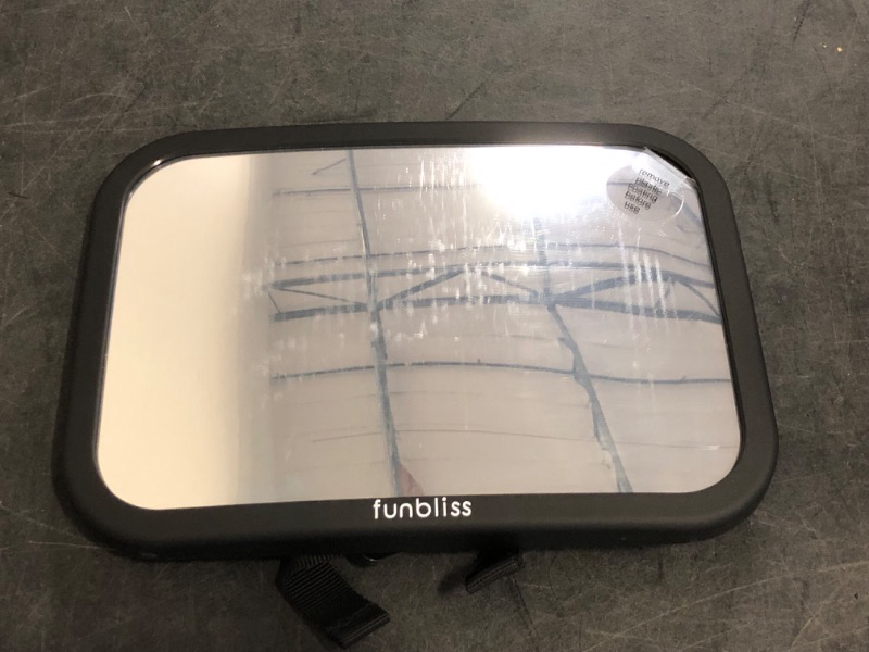 Photo 1 of Baby Car Mirror Most Stable Backseat Mirror with Premium Matte Finish,Ultra High Definition PMMA Material, Secure and Shatterproof,Black