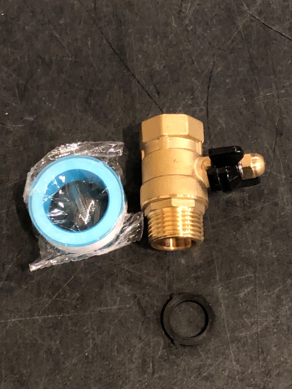 Photo 1 of Garden Hose Brass Shut Off Valve Full Flow, No Restricted-Flow Water Shut-Off Connector, 3/4" GHT x 3/4" GHT Garden Hose Full Port Ball Valve Adapter (Butterfly Handle)