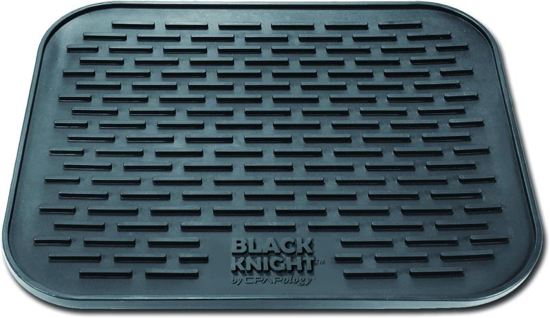 Photo 1 of Black Knight Protector Mat | Protect CPAP Bedside Table Against Water Spills, Heat Damage, Vibration and Scratches
