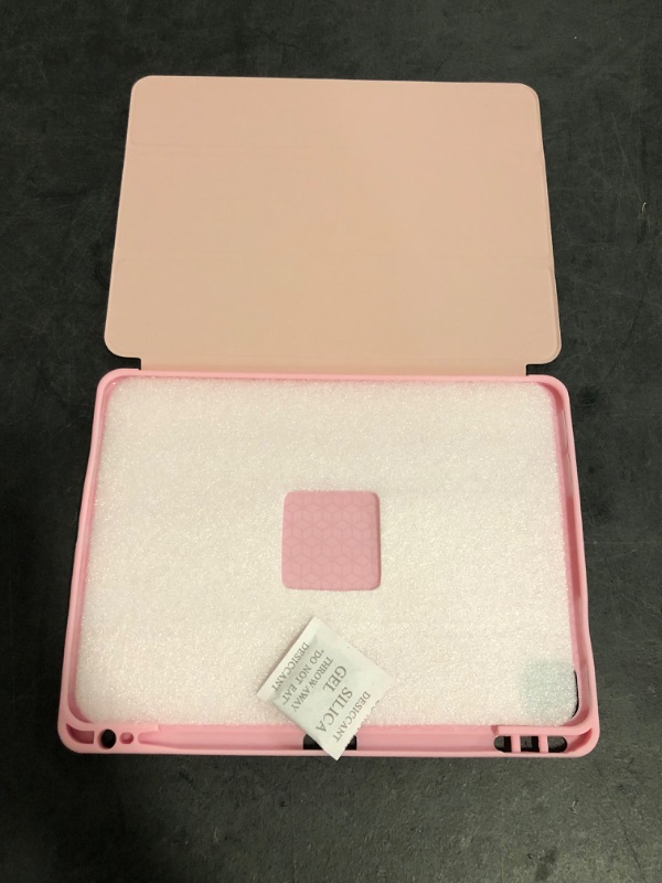 Photo 1 of VIKESI for iPad Pro 11 inch Case, Soft Smart Cover with Pencil Holder for iPad Pro 11-inch 4th/3rd/2nd/1st Generation (2022/2021/2020/2018 Released),Auto Sleep/Wake, Pink
