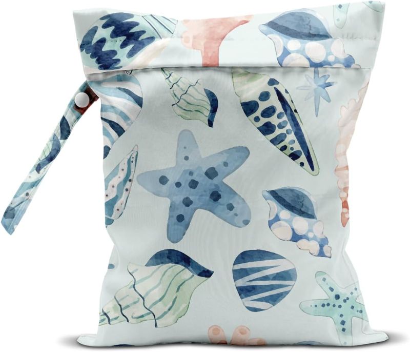 Photo 1 of Wet Dry Bag Beach Vacation Essential Wet Bag for Swimsuit Diaper Dirty Yoga Gym Clothes Bathing Suit Poor Travel Trip Summer Starfish Gifts Ocean Gift