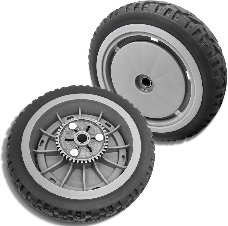 Photo 1 of 2 Pack 8 inch wheel Recycler Rear Wheel Gear Assembly Fit for Toro 107-3709 20381, 20382, 20383, 20384 & 213181 Lawn-Mower