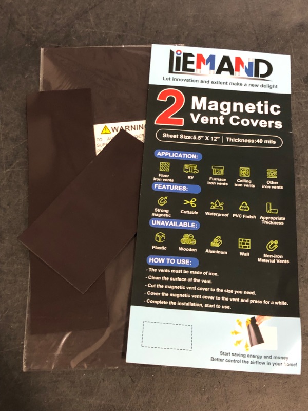 Photo 1 of Powerful Magnetic Vent Covers,5.5 "X 12"Register Vent Cover for Home and RV, HVAC Iron Registers?Strong and Well-Fitting Floor Vent Covers/Air Vent Covers/Ceiling Vent Covers,2Pack