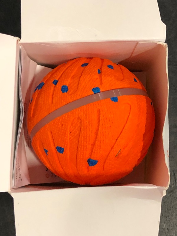Photo 1 of Smart Interactive Dog Toys, Automatic Moving Ball with 3 Lighting Modes, E-TPU Bouncy Balls for Dog Enrichment & Stimulation, Motion Activated Rolling Toy for Medium and Large Dogs Orange