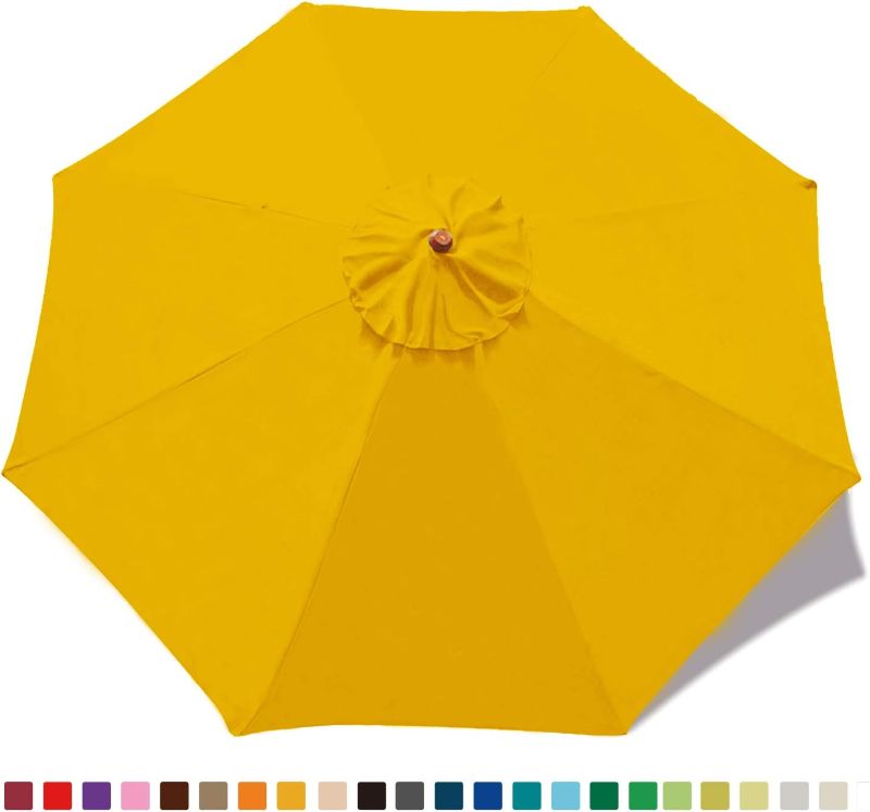 Photo 1 of MASTERCANOPY Patio Umbrella 10 ft Replacement Canopy for 8 Ribs-Gold Canopy Only
