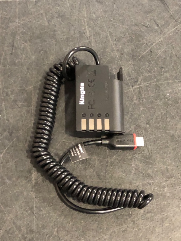 Photo 1 of King Ma DMW-BLK22 Decoded Dummy Battery Power Adapter with Spring Cable Type-C Power Supply Replace for Panasonic DMC-GH3? GH5?GH5S? GH4?GH6? DC-G9?S5 Camera