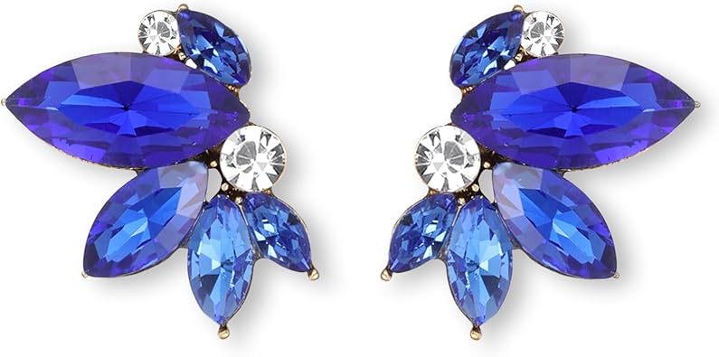 Photo 1 of Sparkly Rhinestone Drop Earring Dainty Faux Crystal Earring Studs for Women Wedding Prom Party