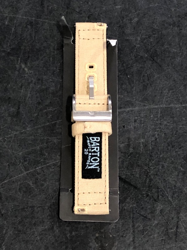 Photo 1 of BARTON Canvas Quick Release Watch Band Straps - Choose Color & Width - 18mm, 19mm, 20mm, 21mm, 22mm, 23mm, or 24mm