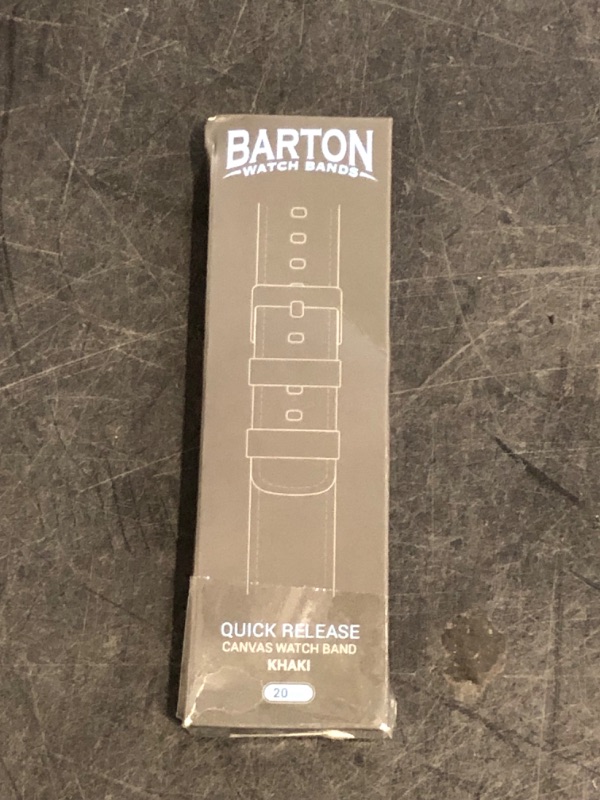 Photo 1 of BARTON Canvas Quick Release Watch Band Straps - Choose Color & Width - 18mm, 19mm, 20mm, 21mm, 22mm, 23mm, or 24mm