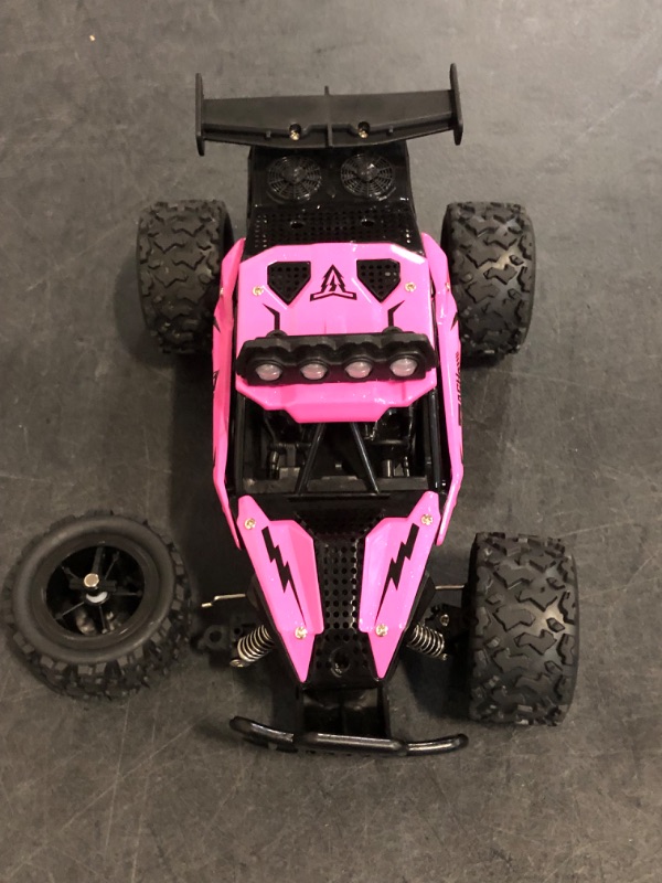 Photo 1 of Minor damage Missing Remote Asou Remote Control Car 2.4GHz RC Off Road High Speed Toy Car with LED Headlight and Rechargeable Battery for Girls Boys Kids