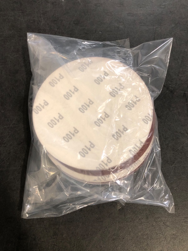 Photo 1 of 50 Pack 7 Inch 120 Grit Hook-and-Loop Sanding Discs Sandpaper -7" Aluminum Oxide Sander Paper Grinding Polishing for Random Orbit Drywall Sander
