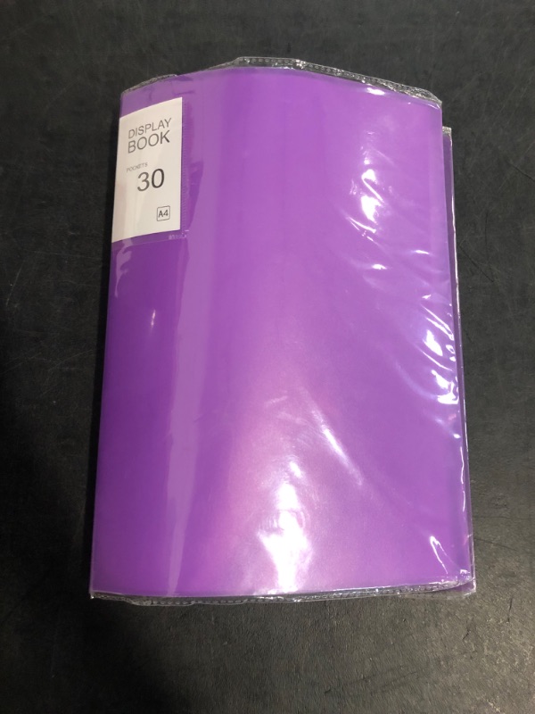 Photo 1 of Purple Diamond Storage Book - A4 Portfolio Folder for 60 Picture Pics, 30 Pages - Organization, Storage, 12.2x9.1in