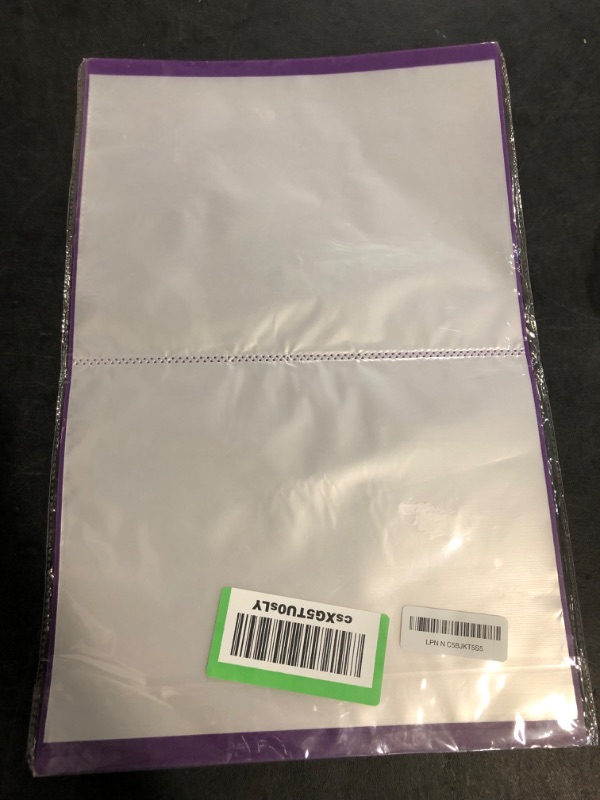 Photo 1 of Purple Diamond Storage Book - A4 Portfolio Folder for 60 Picture Pics, 30 Pages - Organization, Storage, 12.2x9.1in