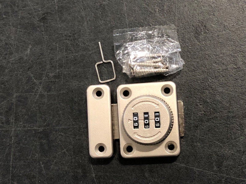 Photo 1 of Alise Password Gate Latch Slide Bolt Latches Lock,Safety Double Sided Gate Hardware Locks,MSS002-S Silver