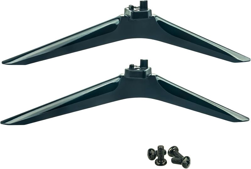 Photo 1 of Missing Screws ** ZdalaMit Replacement Base Stand for Hisense Smart TV 58R6E3, Non-Slip TV Legs for Hisense 58"" 4K UHD Smart TV 58R6E3, Table Top TV Stand for Hisense TV 58R6E3, Black