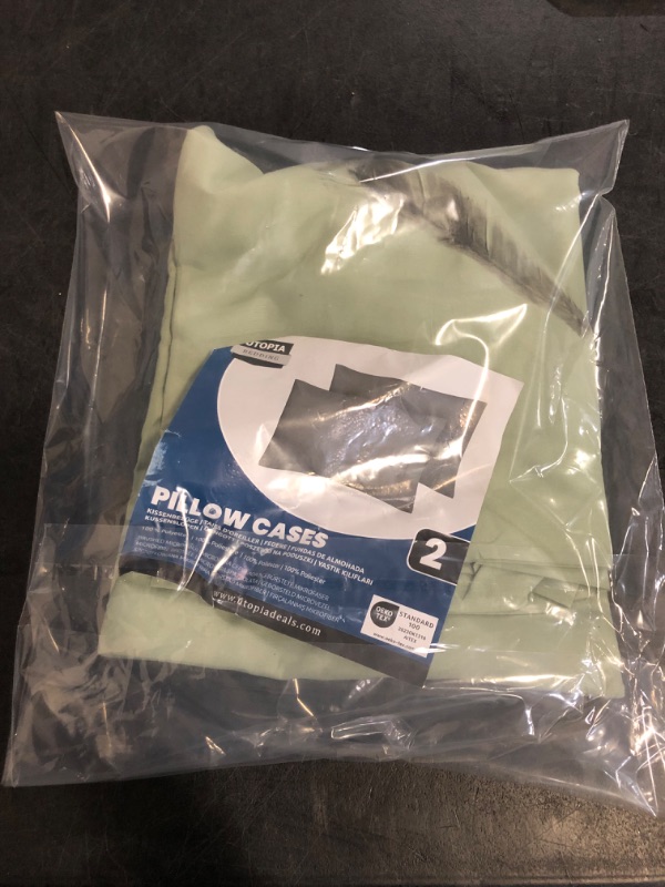 Photo 1 of *Dirty* EXQ Home Toddler Pillowcases 13x18 Travel Pillow Case Set of 2, Small Pillow Case Fits Baby Pillow Sized 12x16, 13x18, Kids Pillowcases 2 Pack Machine Washable with Envelope Closure (Sage)
