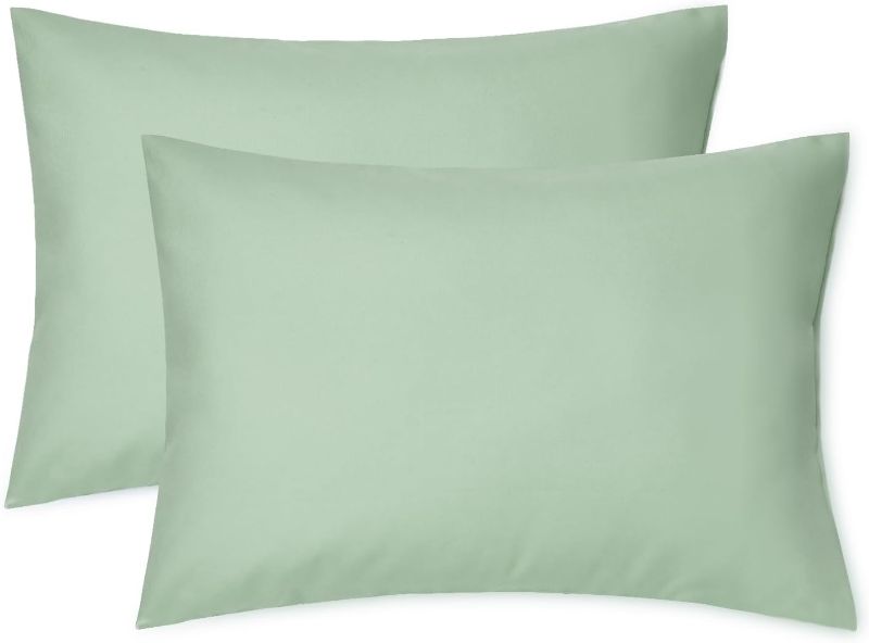 Photo 1 of *Dirty* EXQ Home Toddler Pillowcases 13x18 Travel Pillow Case Set of 2, Small Pillow Case Fits Baby Pillow Sized 12x16, 13x18, Kids Pillowcases 2 Pack Machine Washable with Envelope Closure (Sage)