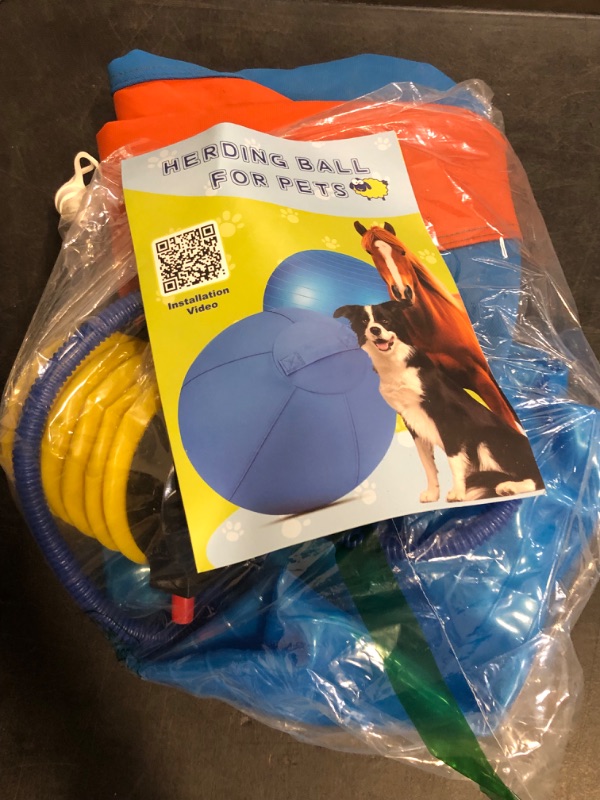 Photo 1 of 18'' Herding Ball for Dogs – Durable Dog Toy Agility Equipment for Australian Shepherds, Cattle, Border Collies, and Small/Medieum Breeds, Outdoor Dog Toys