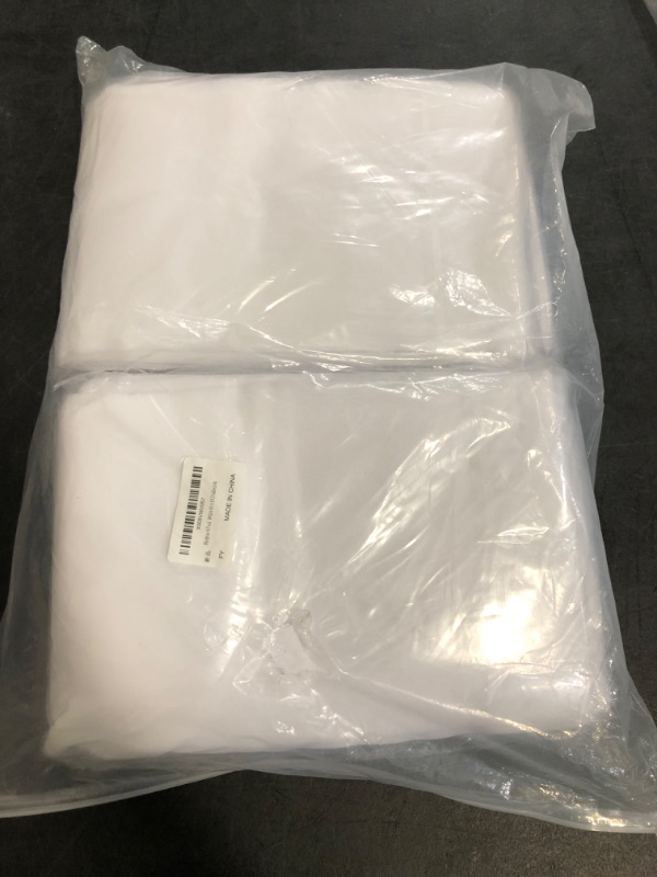 Photo 1 of 6 Pack White Rectangle Tablecloths - 60 x 102 Inch, Stain and Winkle Resistant Polyester, Washable, Perfect for 6 Foot Tables, Parties, Wedding, Dining