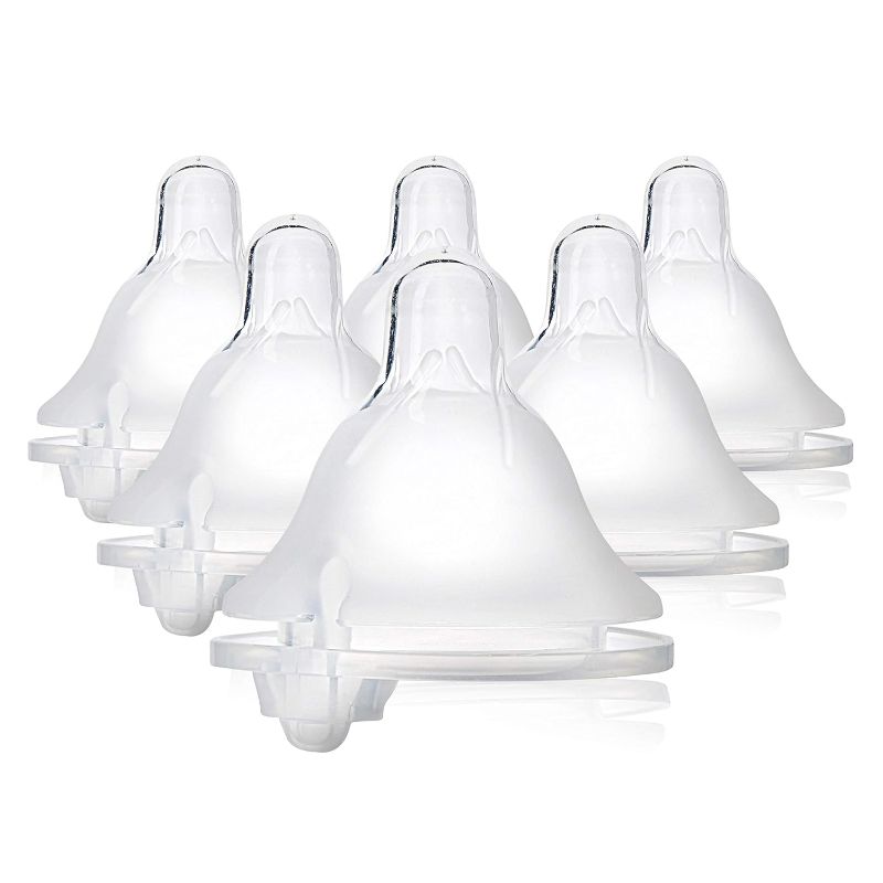 Photo 1 of Evenflo Feeding Piece of 6 Balance Plus Wide Neck Nipples for The Balance Plus Wide Neck Baby Bottles, 0 Months and Up