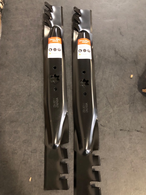 Photo 1 of 942-04308-X 942-04308 Mulching Blades for Troy Bilt Pony Bronco Cub Cadet 42 inch Deck Riding Tractor Zero Turn Mower XT1 ZT1 42 Lawn Mower Replace 942-0616 742-0616 942-04126 (6 Point Star)