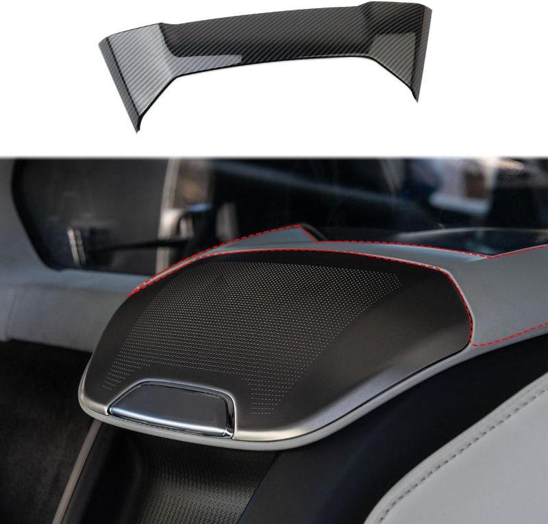Photo 1 of Crosselec Carbon Fiber Interior Seats Center Cover Trim for Chevrolet Corvette C8 2020-2025 (for Convertible Model)