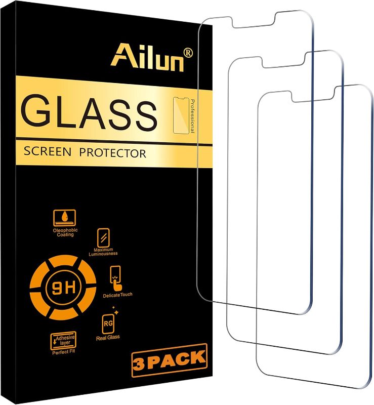 Photo 1 of Missing Two Ailun Screen Protector for iPhone 14 Plus/iPhone 13 Pro Max [6.7 Inch Display], 3 Pack Case Friendly Tempered Glass