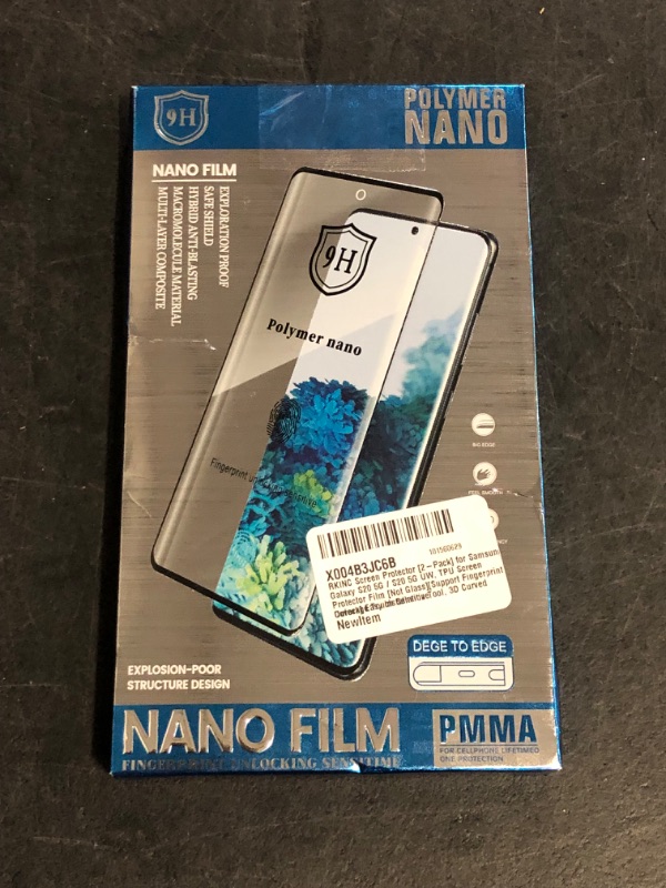 Photo 1 of RKINC Screen Protector [2-Pack] for Samsung Galaxy S20 5G / S20 5G UW, TPU Screen Protector Film [Not Glass][Support Fingerprint Unlock] Easy Installation Tool, 3D Curved Coverage Touch Sensitive