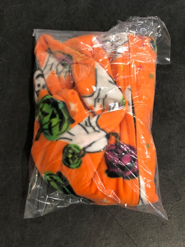 Photo 1 of Size 6-9M Baby Halloween Ghosts Fleece Union Suit - Hyde & EEK! Boutique™ Orange 6-9M
