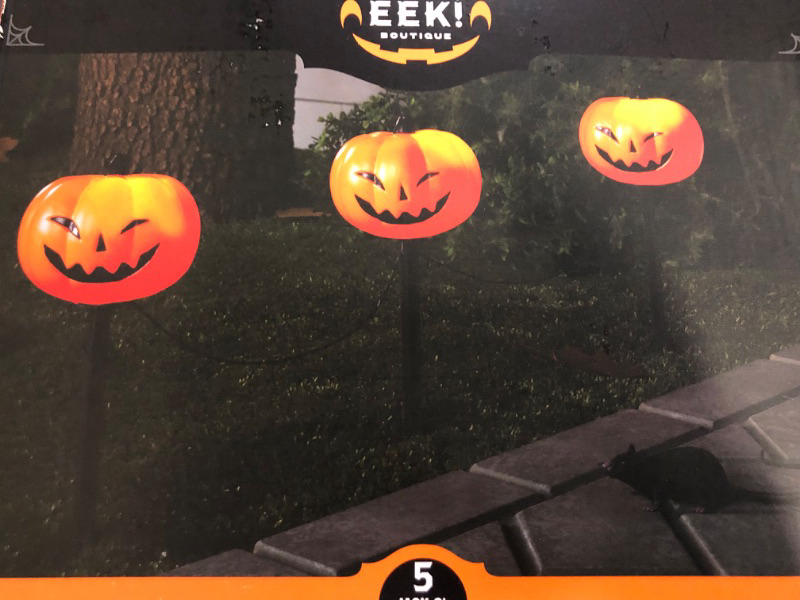 Photo 1 of Hyde and EEK Pumpkin Stake Lights , Outdoor Decor 