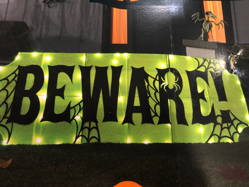 Photo 1 of Hyde and EEK BEWARE Halloween Outdoor Decor 